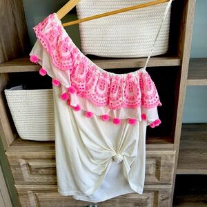 Lilly Pulitzer one shoulder top size medium